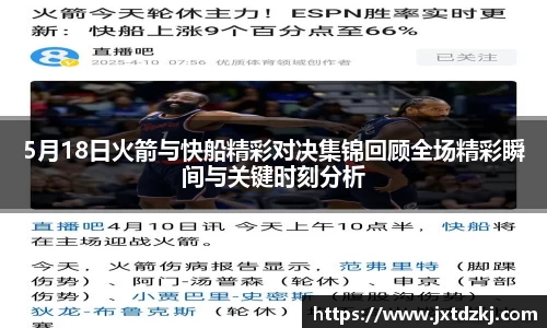 5月18日火箭与快船精彩对决集锦回顾全场精彩瞬间与关键时刻分析